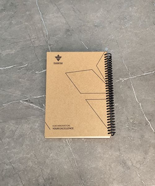 دفتر یادداشت با جلد کرافت لمینتی