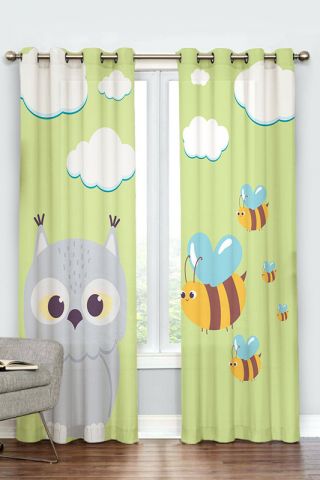 پرده پانچی کودک طرح قورباغه