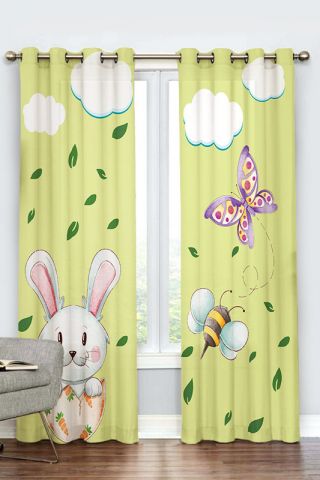 پرده پانچی کودک طرح فلامینگو