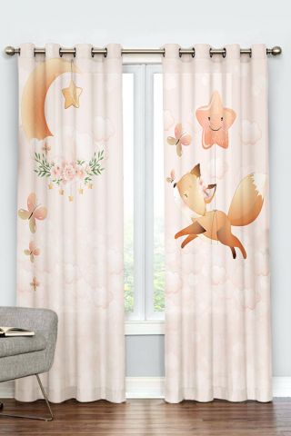 پرده پانچی کودک طرح حیوانات